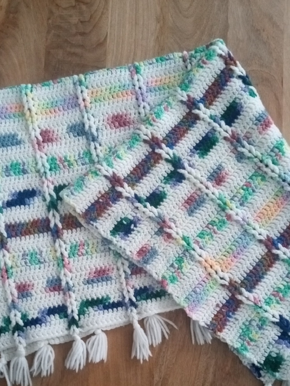 Handmade Multicolor Crochet Blanket
